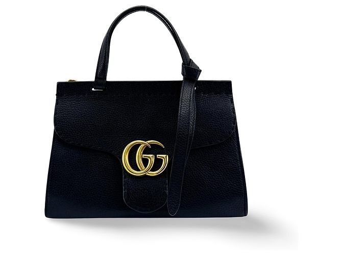 Gucci GG Marmont Top Handle Leather Medium