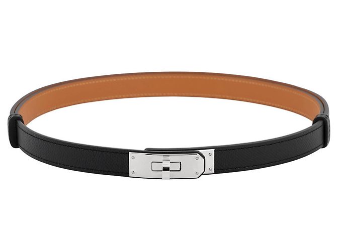Hermès Hermes Kelly Belt 18 Black Epsom Leather