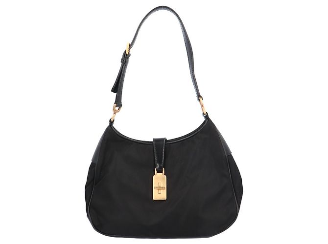Borsa Prada in nylon nera