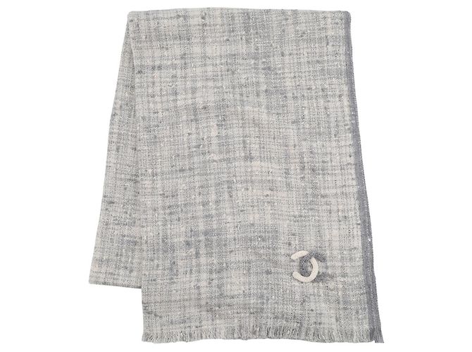 Estola de cashmere e seda Chanel