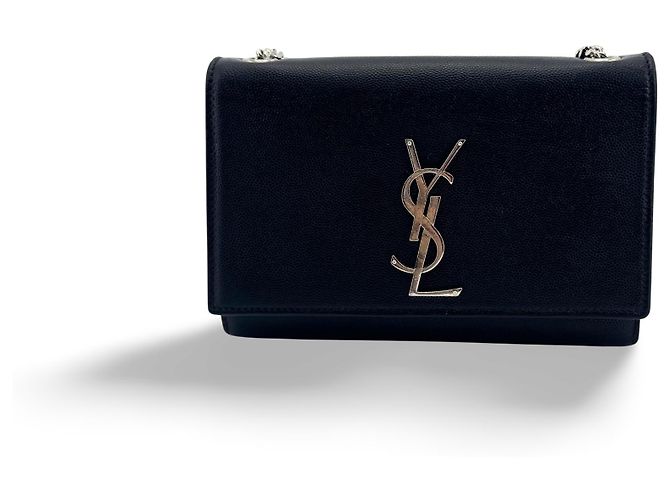 Autre Marque Saint Laurent Classic Monogram Grainy Leather Small