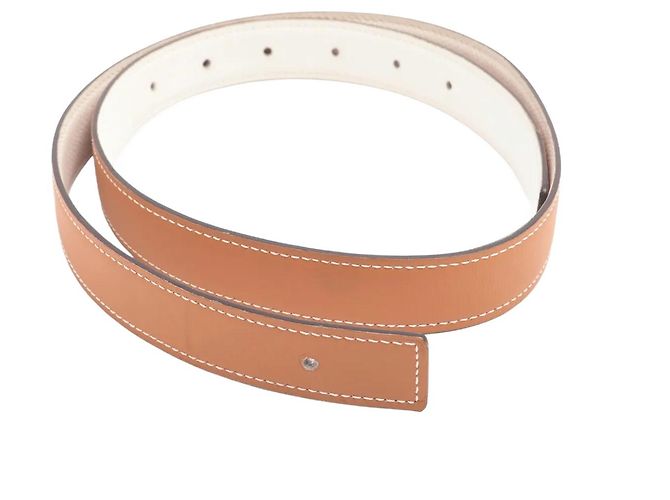 Hermès Hermes Reversible Belt Strap Leather Thin