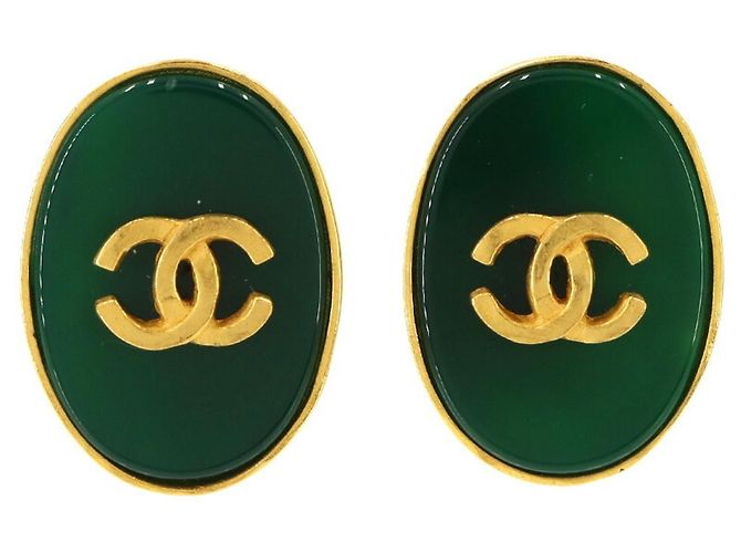 Pendientes de clip Chanel Coco Mark