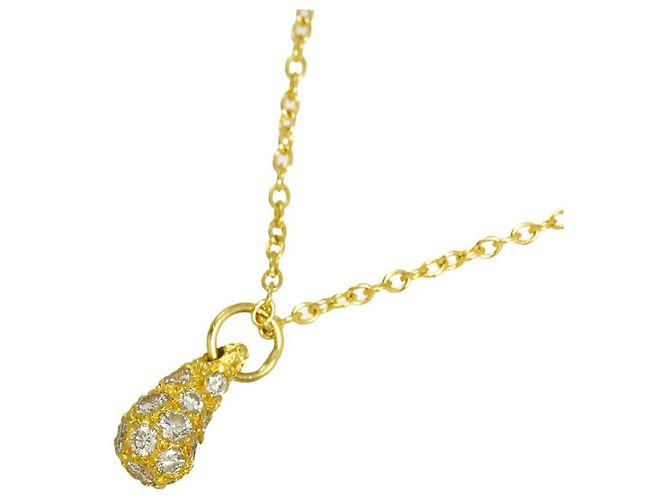 Autre Marque Collar Tiffany & Co. Teardrop de diamantes pavé