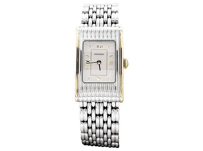 Orologio Boucheron, "Reflet", acciaio e oro giallo. Modello piccolo.