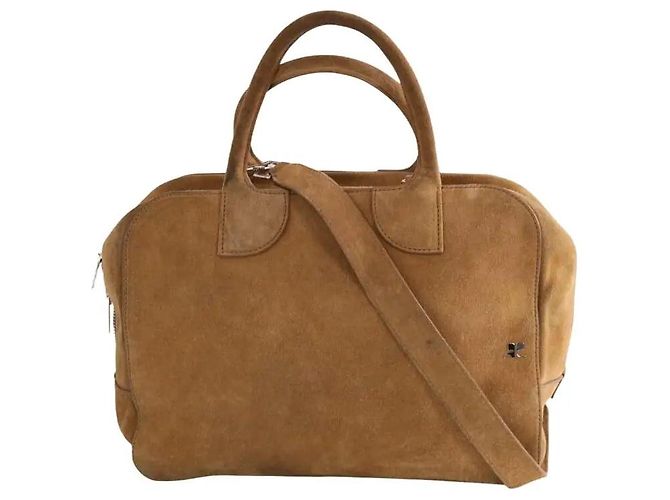 Courreges Three sixty M handbag camel