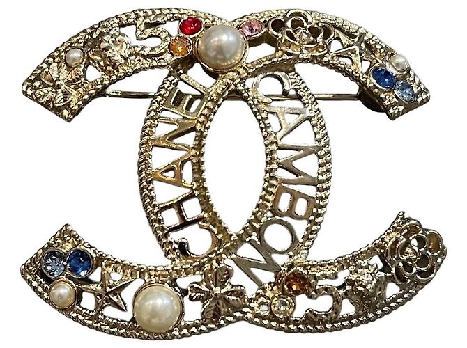 Chanel Cambon Brosche gold