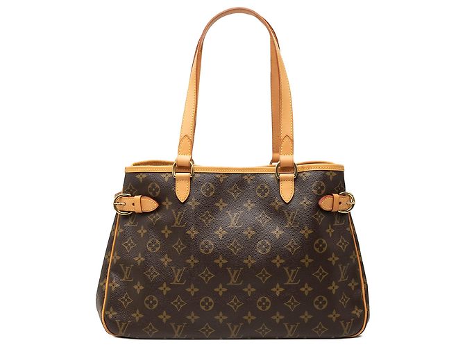 Sac cabas horizontal Louis Vuitton Monogram Batignolles marron