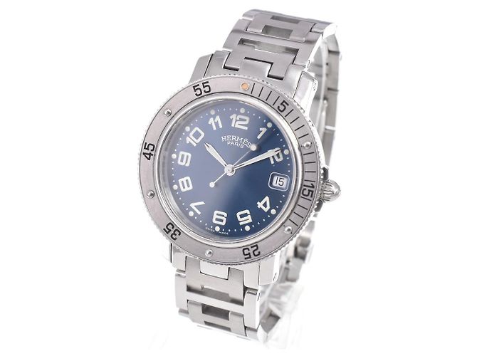 Hermès Hermes Clipper Quartz Stainless Steel 36