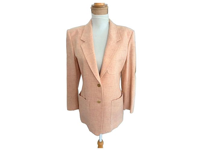 Max Mara Pale pink virgin wool blazer