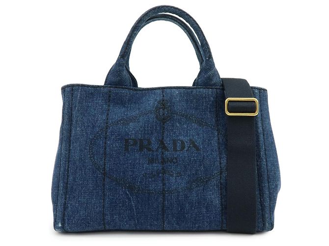 Prada Canapa Convertible Denim Medium