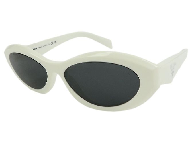 Gafas de sol de plástico PRADA Logo 55□16 White SPR 26Z