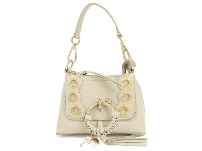 Chloé Bolsa de mão e clutch Joan em couro See By Chloe Bege