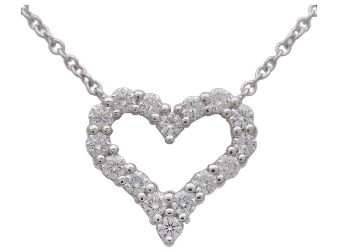Collar Tiffany & Co Sentimental Heart Diamond PT950 Platinum
