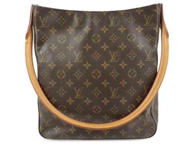 Borsa a tracolla Louis Vuitton Monogram Looping GM Brown M51145
