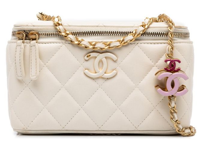 Sac vanity Chanel Matelassé Coco Mark