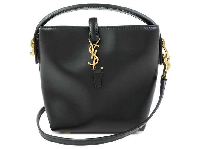 Autre Marque SAINT LAURENT PARIS Cassandra LE 37 Mini Borsa a Secchiello 2WAY in pelle di vitello