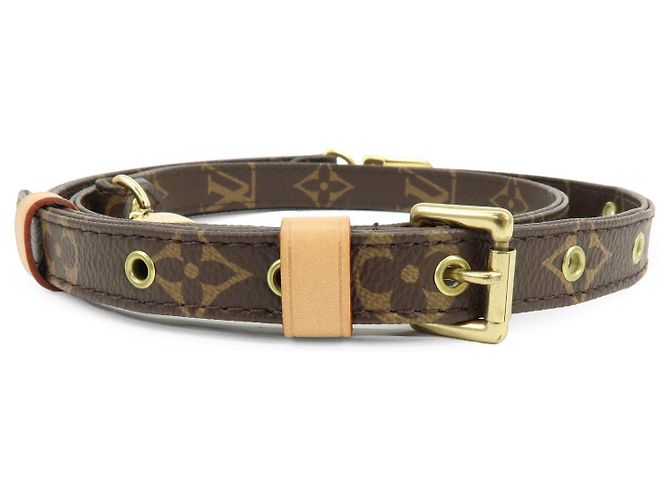 Louis Vuitton Monogram Adjustable Shoulder Strap Brown 120cm J52315