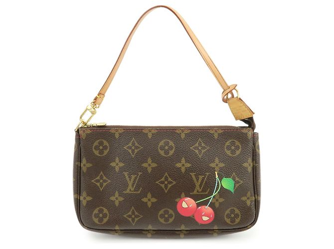 Louis Vuitton Monogram Cherry Pochette Accessoires Pouch M95008