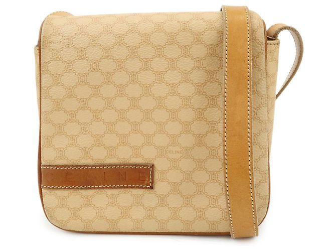 Céline Borsa a tracolla e borsa a spalla CELINE Macadam PVC Leather Beige Camel