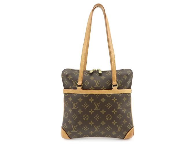 Borsa a mano e a tracolla Louis Vuitton Monogram Coussin GM Marrone M51141