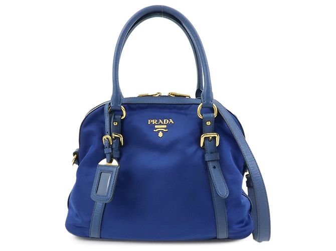 Bolsa de mão e ombro 2Way PRADA em Nylon Tessuto e couro Saffiano 1BB013