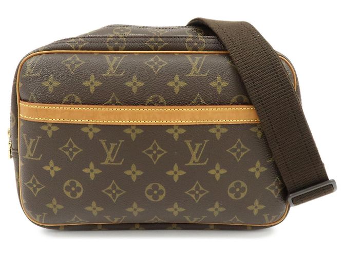 Borsa a tracolla Louis Vuitton Monogram Reporter PM Brown M45254