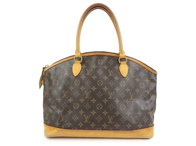 Louis Vuitton Monogram Lockit Horizontal Shoulder Bag Brown M40104