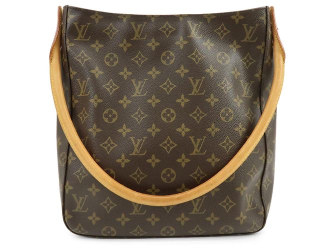 Borsa a tracolla Louis Vuitton Monogram Looping GM Marrone M51145