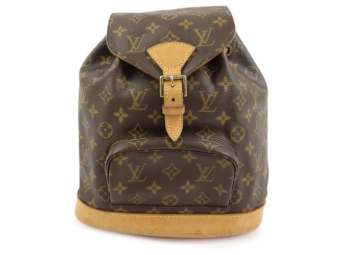 Louis Vuitton Monogram Montsouris MM Backpack Brown M51136