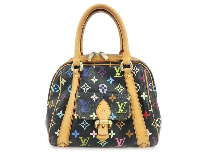 Sac à main Louis Vuitton Monogram Multicolor Priscilla Noir M40097
