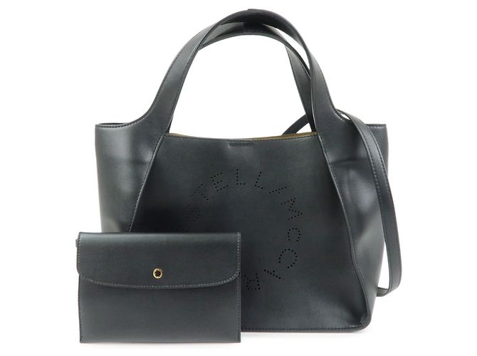 Stella Mc Cartney STELLA MCCARTNEY Borsa 2Way in ecopelle Borsa a mano e a tracolla Nera