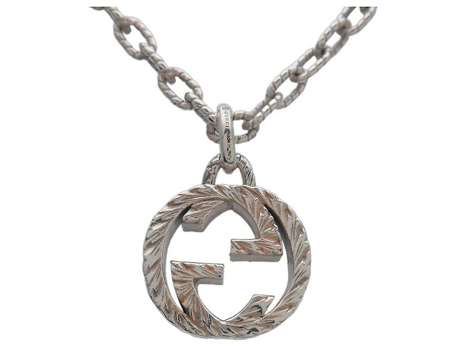 Collana a catena GUCCI Interlocking G Arabesque SV925 Silver