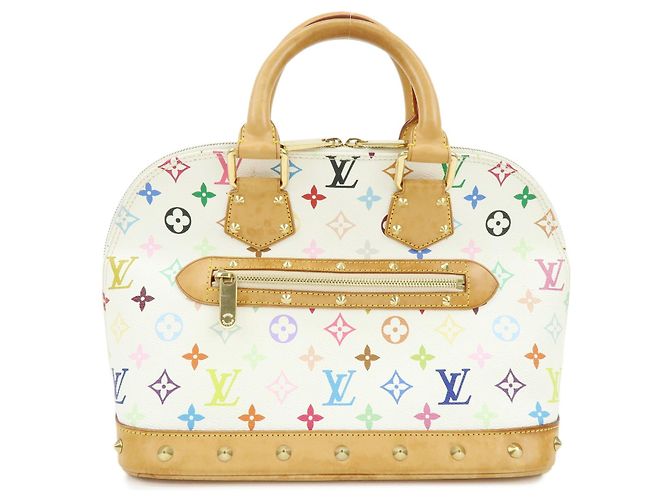Louis Vuitton Monogram Multicolor Alma PM Handtasche Blanc M92647