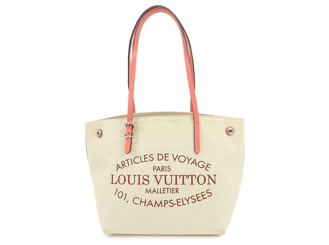 Louis Vuitton Canvas Leather Cabas PM Handtasche Corail M94505