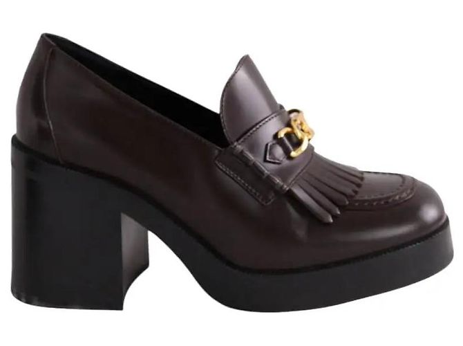 Mocasines Céline de cuero marrón