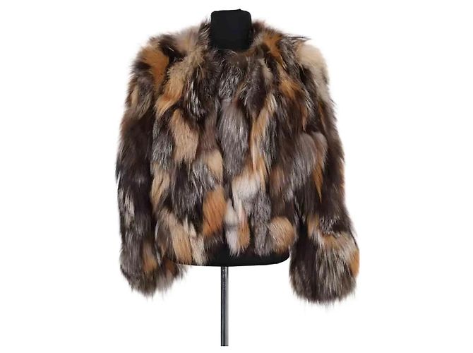 Abrigo de piel marrón Michael Kors