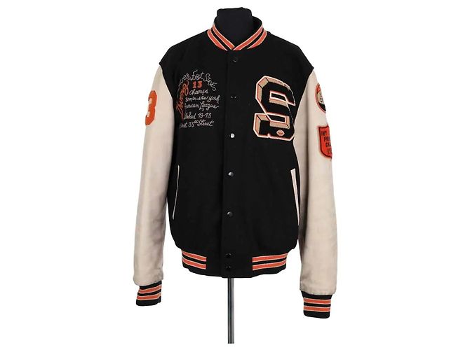 Schott Black Wool Jacket