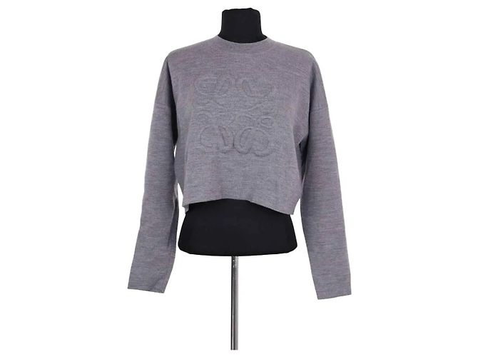 Loewe Wollpullover in Grau