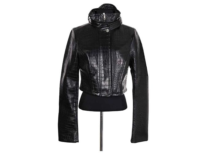 Sportmax Schwarze Synthetikjacke