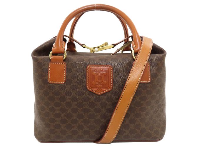 Céline Celine Macadam Pattern 2-Way Handbag