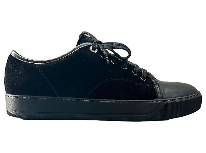 Lanvin Sneakers basse DBB1 in pelle e camoscio nero