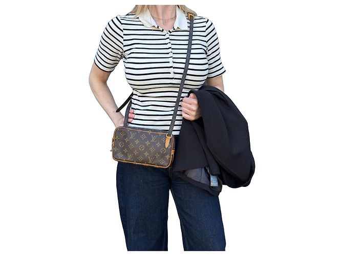 Borsa a mano Louis Vuitton Marly in pelle