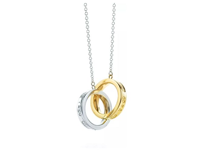 Tiffany & Co. Interlocking Circles Halskette Silber Gold