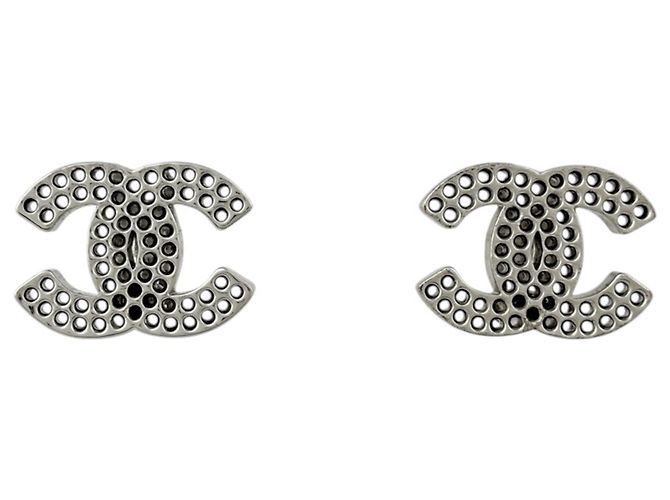 Boucles d'oreilles clips Chanel Silver