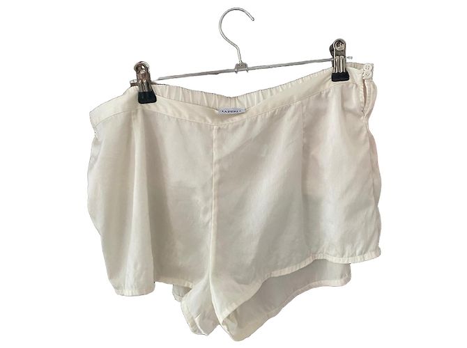 La Perla Seidenshorts in Weiß