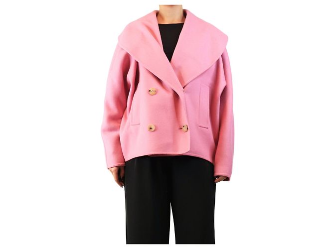 Lanvin Pink double-breasted jacket - size UK 12