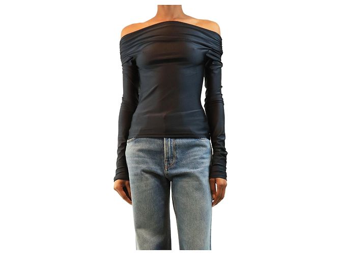 Autre Marque Top Wallis a spalle scoperte nero