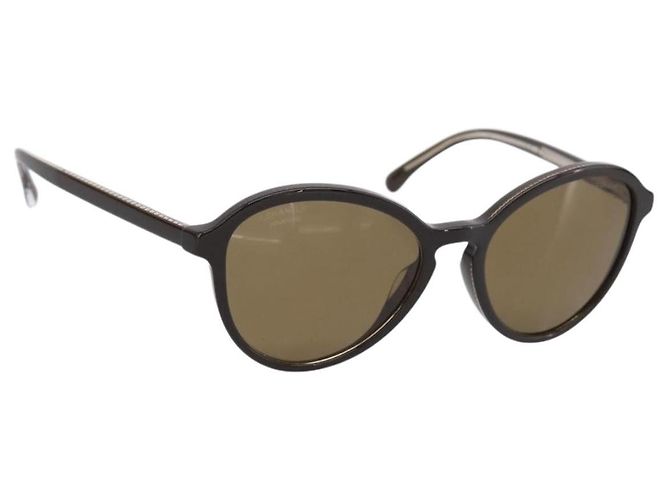 Gafas de sol CHANEL Plástico Marrón Oscuro CC