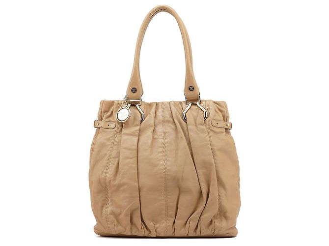 Céline Sac cabas Pillow en cuir tan